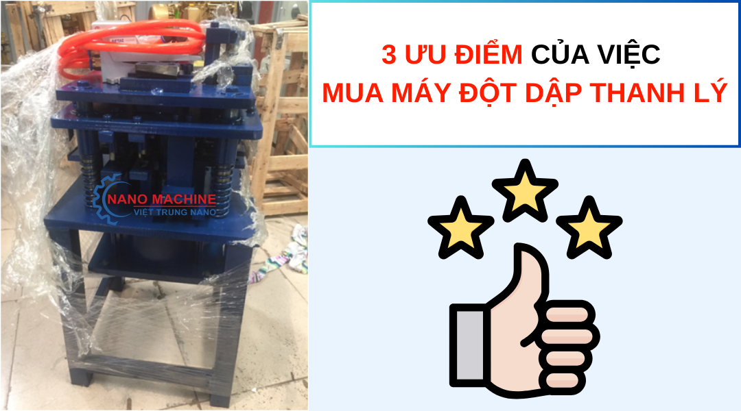 Thanh lý máy đột dập giá rẻ | Hàng mới 80–90%, giao nhanh